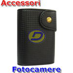 Custodia in Ecopelle per fotocamera Nera dim: 93x62x20mm