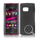 Custodia in PVC Ultra Sottile Forata Nero x Nokia X6