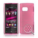 Custodia in PVC Ultra Sottile Forata Rosa x Nokia X6