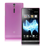 Custodia in PVC Satinato Ultra Sottile 0.4mm Blister Fucsia x Sony Ericsson Xperia S / LT26i