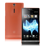 Custodia in PVC Satinato Ultra Sottile 0.4mm Blister Arancio x Sony Ericsson Xperia S / LT26i