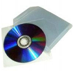2200 BUSTINE PVC Con Aletta per CD, DVD, BluRay, Blu-Ray ecc