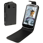 Custodia in Ecopelle Nero Bulk x HTC G22 / Amaze 4G