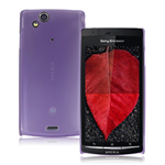 Custodia in PVC Satinato Ultra Sottile 0.4mm Blister Viola x Sony Ericsson Xperia X12 / LT15i