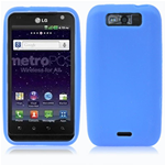 Custodia in Silicone Blu x LG MS 840