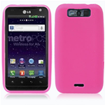 Custodia in Silicone Fucsia x LG MS 840