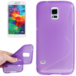 Custodia in TPU S-Line Viola per Samsung Galaxy S5 Mini / G800F