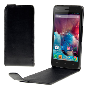 Cover Con Risvolto Per Wiko Upulse | Custodia In Similpelle Con Chiusura Magnetica | Nero, Sottile E Leggera