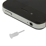Tappo Bianco Anti Polvere per Slot Microfono per Apple iPhone 4 & 4S