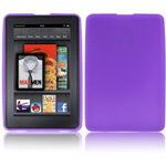 Custodia in Silicone Viola per Amazon Kindle Fire