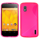 Custodia in TPU Fucsia S-LINE x LG Nexus 4 / E960