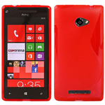 Custodia in TPU Rosso S-LINE per HTC 8X Accord / C620E