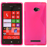 Custodia in TPU Fucsia S-LINE per HTC 8X Accord / C620E