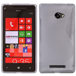 Custodia in TPU Grigio S-LINE per HTC 8X Accord / C620E