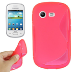 Custodia in TPU Fucsia S-Line per Samsung S5282 Galaxy Star