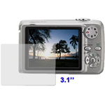 Pellicola proteggischermo/antigraffio 3.1" pollici per display fotocamera