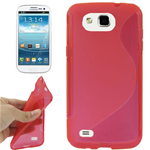 Custodia in TPU Rosso S-LINE x Samsung Galaxy Premier / i9260