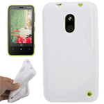 Custodia in TPU Bianco S-LINE per Nokia Lumia 620