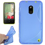 Custodia in TPU Blu S-LINE per Nokia Lumia 620