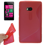 Custodia in TPU Rosso S-LINE per Nokia Lumia 810