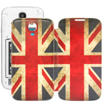 Custodia Flip Cover Bandiera Inghilterra UK per Samsung i9505 / i9500 / Galaxy S4 / SIV