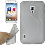 Custodia in TPU Grigio S-Line per LG P715 Optimus L7 II Dual