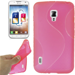 Custodia in TPU Fucsia S-Line per LG P715 Optimus L7 II Dual