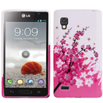 Custodia in TPU Fiori Rosa per LG P760 / Optimus L9