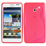 Custodia in TPU Fucsia S-Line per Huawei Ascend D2
