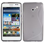 Custodia in TPU Grigio S-Line per Huawei Ascend D2