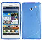 Custodia in TPU Blu S-Line per Huawei Ascend D2