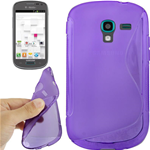 Custodia in TPU S-Line Viola per Samsung Galaxy Exhibit T599