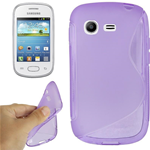 Custodia in TPU S-Line Viola per Samsung Galaxy Pocket Neo Star S5310 / S5312