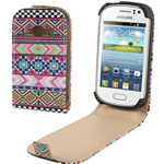 Custodia in Ecopelle Tribale Vintage Flip Verticale per Samsung Galaxy Fame / S6810