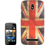 Custodia in PVC Bandiera Inglese UK Vintage per HTC Desire 500