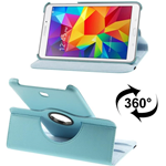 Custodia in Ecopelle Azzurra con Holder e rotazione 360° per Samsung Galaxy Tab 4 (8") SM-T330