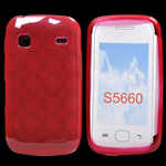 Custodia in TPU Bulk Red/Rosso per Samsung S5660 Galaxy Gio