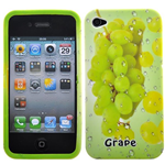 Custodia in TPU Fruit 06 Uva Bulk x Apple iPhone 4