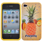 Custodia in TPU Fruit 08 Tropical Bulk x Apple iPhone 4