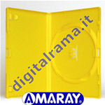 Blister 27pz Custodia AMARAY CD/DVD/BLU RAY DISC/BLURAY Yellow 1pst (27XD20059)