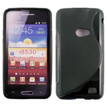 Custodia in TPU Nero S-LINE x Samsung i8530 Galaxy Beam