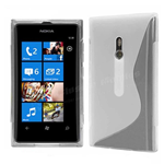Custodia in TPU Trasparente S-LINE per Nokia Lumia 800
