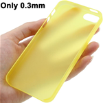 Custodia TPU Ultra Sottile 0,3mm Giallo Opaco x Apple iPhone 5