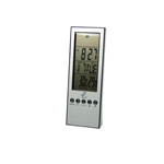 Stazione meteorologica con funzionalità sveglia, allarme, calendario, umidità e temperatura interna.