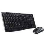 KIT tastiera e mouse Logitech Wireless MK270 USB Nero