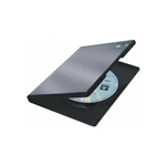 5 x Custodia in PVC Nera Porta CD/DVD 14mm Games per Archiviazione Fellowes