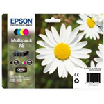 Multipack C13T18064010 B/C/M/Y Originali per Epson XP-102 / XP-202 / XP-205 / XP-30 / XP-302 / XP-305 / XP-402 / XP-405