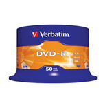 50 DVD-R 16x AZO Verbatim (43788) 120Min. 4.7GB  