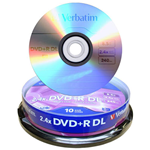 10 DVD+R DL 8x 240min 8,5gb Verbatim Dual Layer