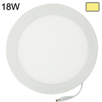 Faretto da Incasso Rotondo Ultrasottile LED Bianchi 18W/1480 Lumen Luce Calda 22.3x22.3x1.7cm